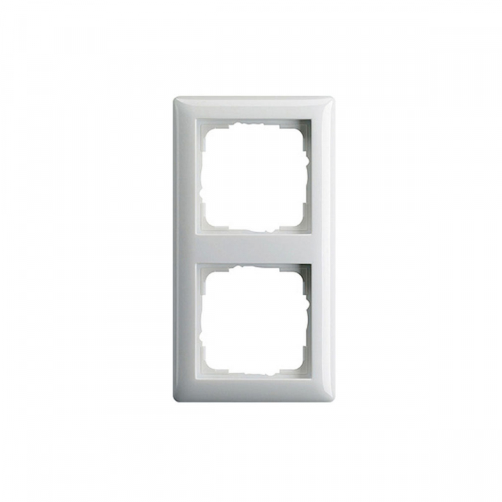 2-facksram Standard 55 vit blank i gruppen Produkter / Strmbrytare & styrsystem / Strmbrytare hos Homelight AB (21203)