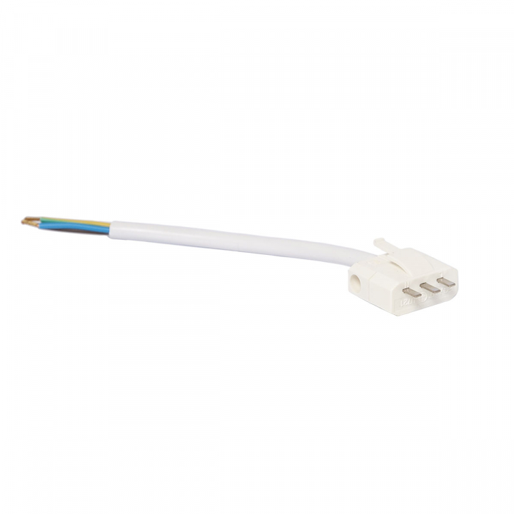 Lamppropp DCL med ledning jordad vit i gruppen Produkter / Tillbehör / Belysningstillbehör hos Homelight AB (5093001007)