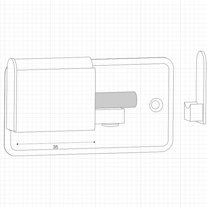 LightLight inflld anslutning vit i gruppen Produkter / Skensystem / 12V Lightlight hos Homelight AB (BU91134)