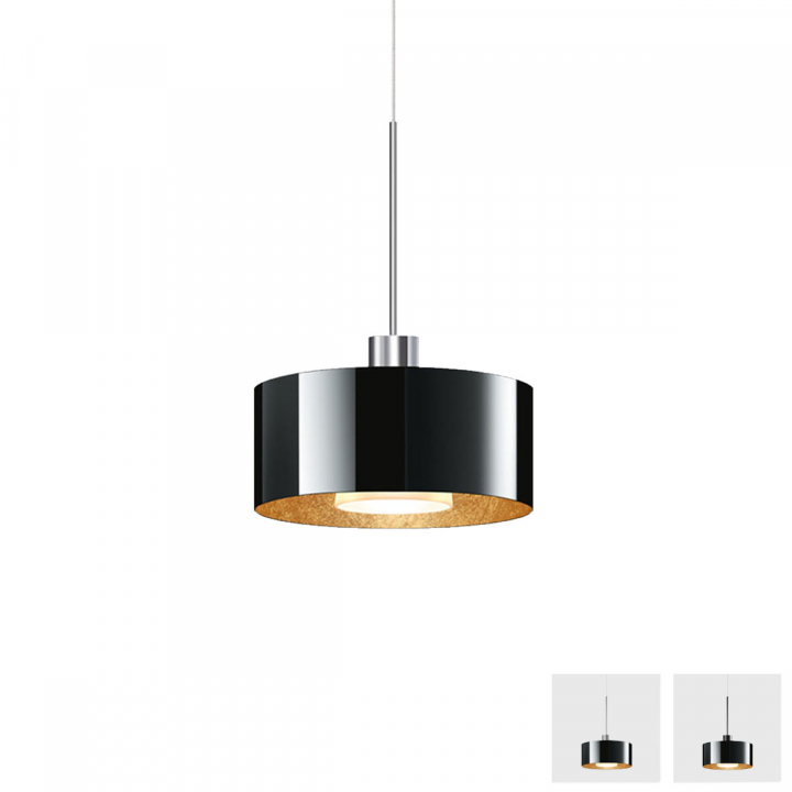 Cantara glas 190 pendel svart/guld i gruppen Produkter / Pendelbelysning hos Homelight AB (Cantara_190_svart-guld)