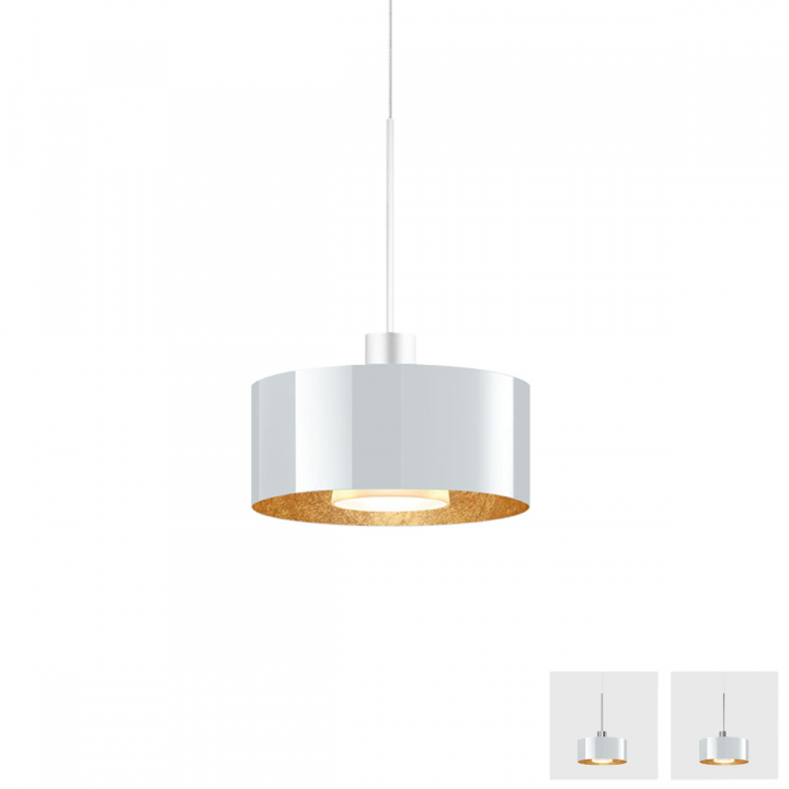 Cantara glas 190 pendel vit/guld i gruppen Produkter / Pendelbelysning hos Homelight AB (Cantara_190_vit-guld)