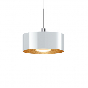 Cantara glas 300 pendel vit/guld krom