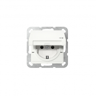 1-v�gsuttag med lock inf�llt vit blank