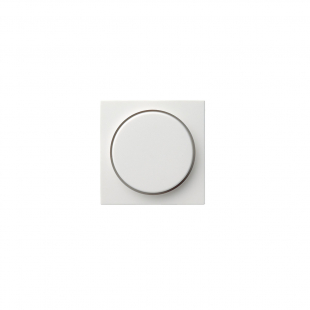 Centrumplatta med vred S55 vit matt