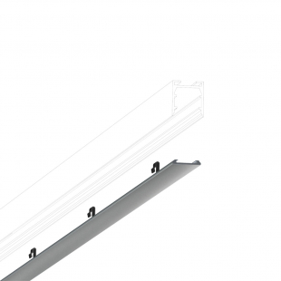 All-in täckprofil 1m matt krom