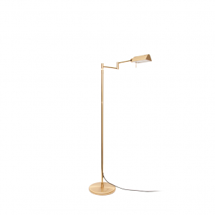 Golvlampa LED mässing