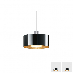 Cantara glas 190 pendel svart/guld