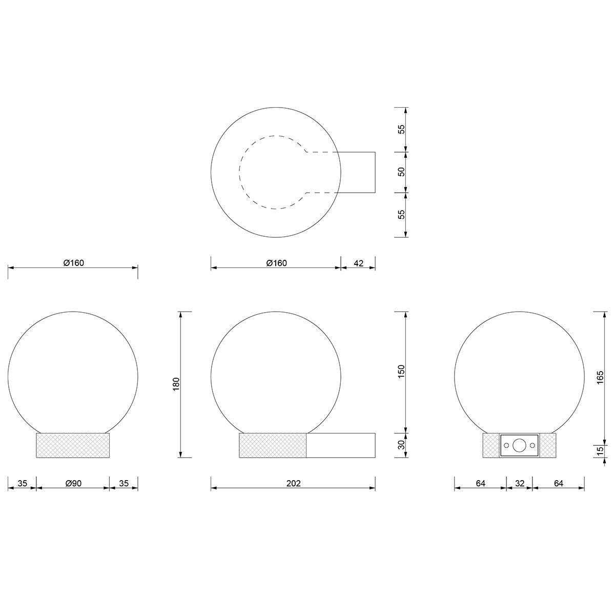 Club Light matt guld