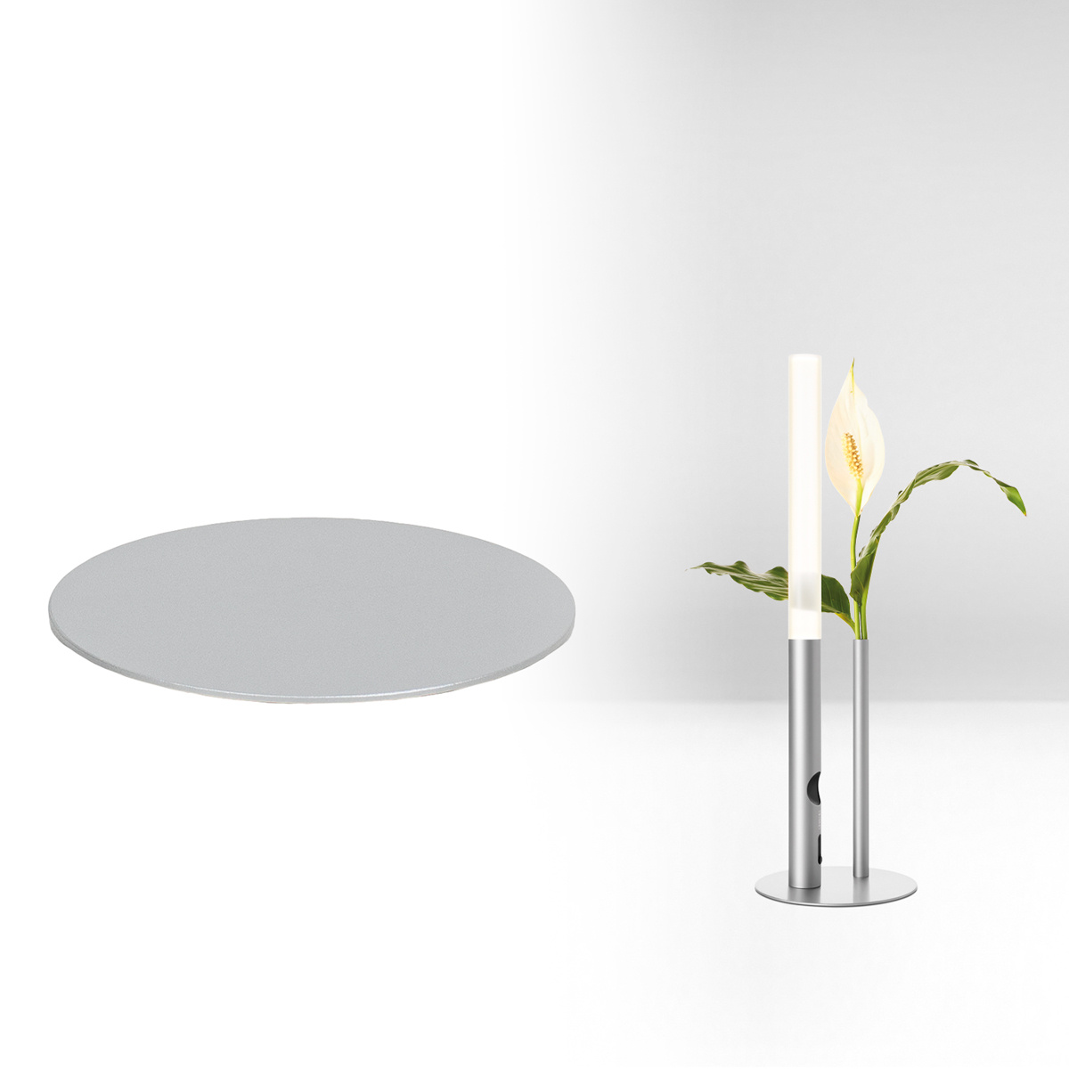 Ognidove bord bottenplatta silver