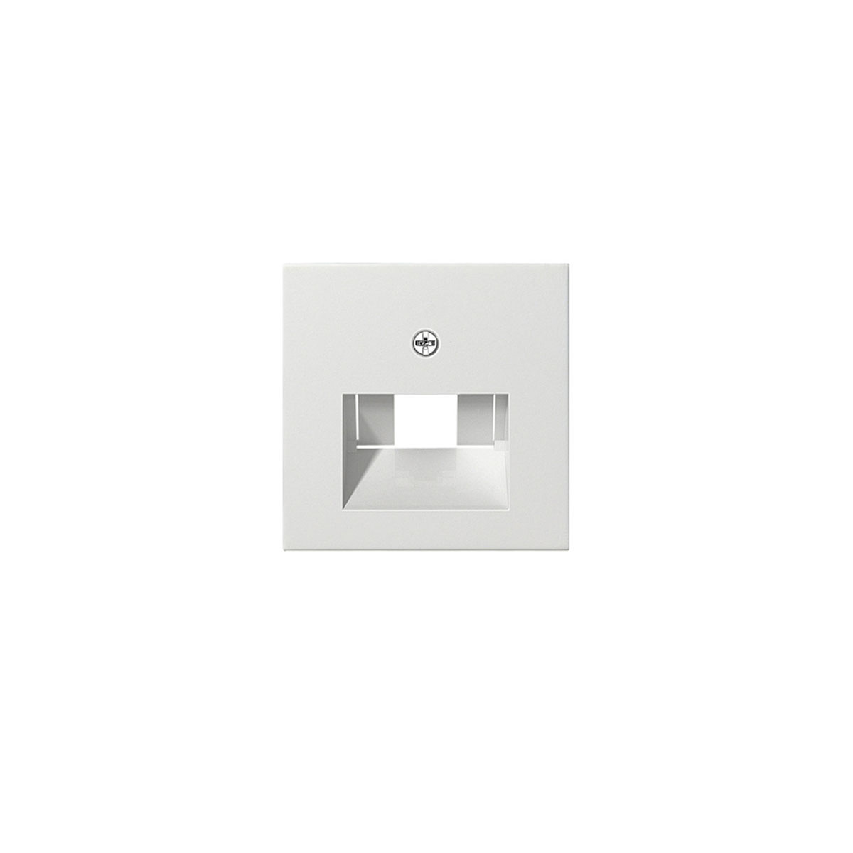 T�ckplatta f�r n�tverksuttag vit blank