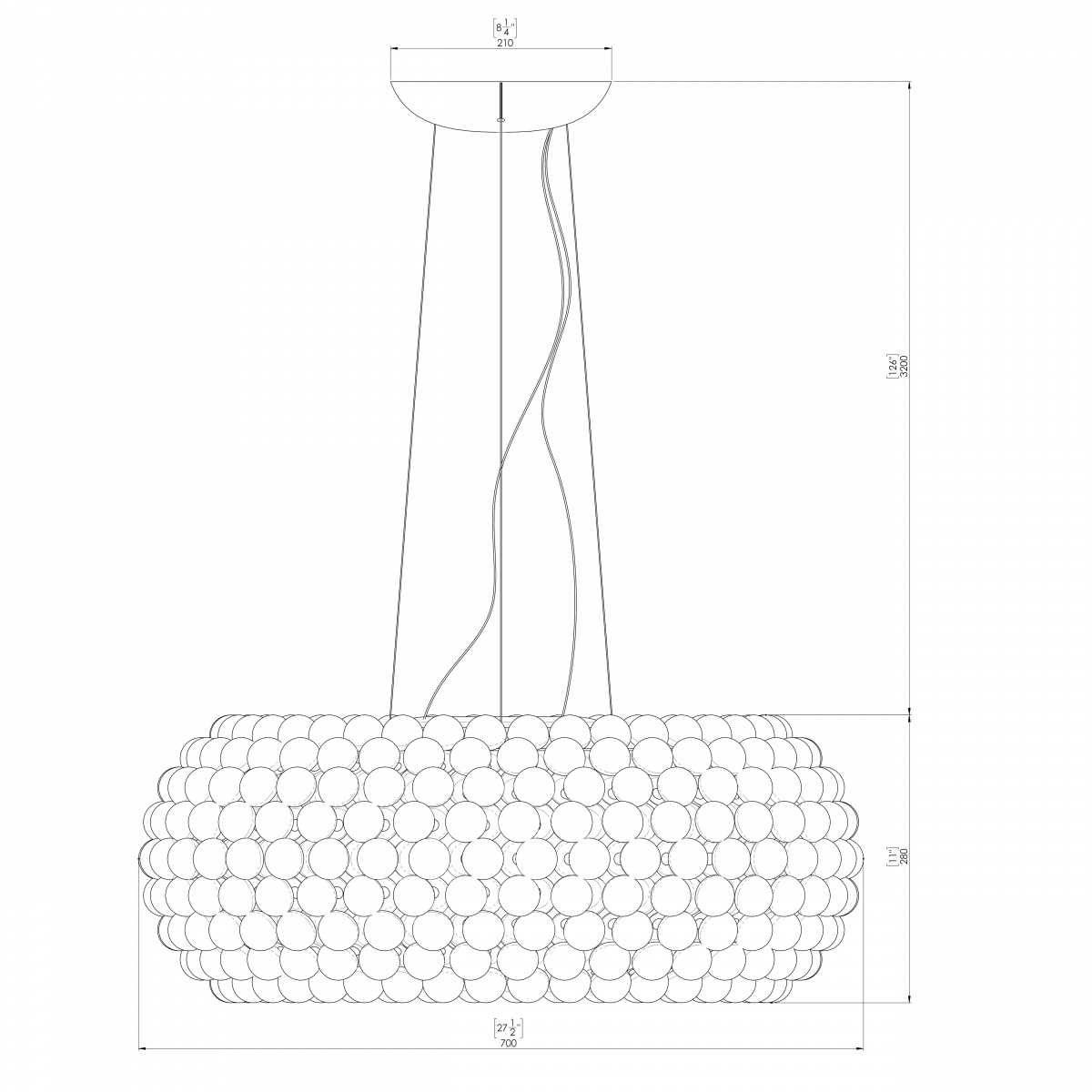 Caboche Plus grande dimbar transparent 