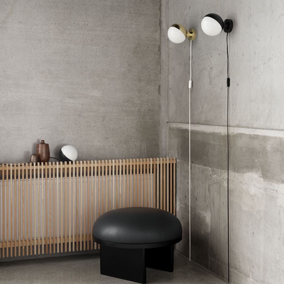 VL Studio V�gg ledning svart