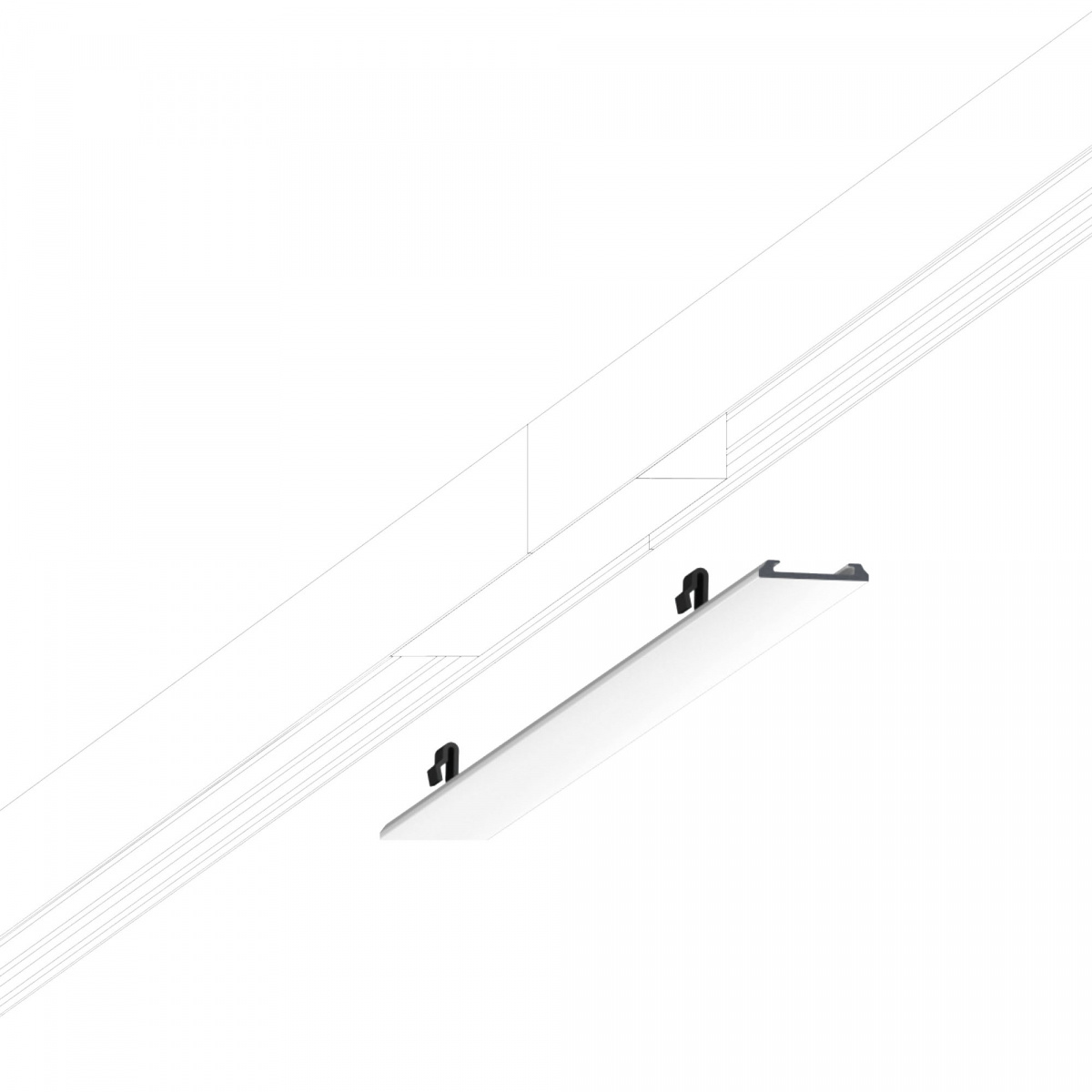 All-in t�ckprofil skarv 80mm vit