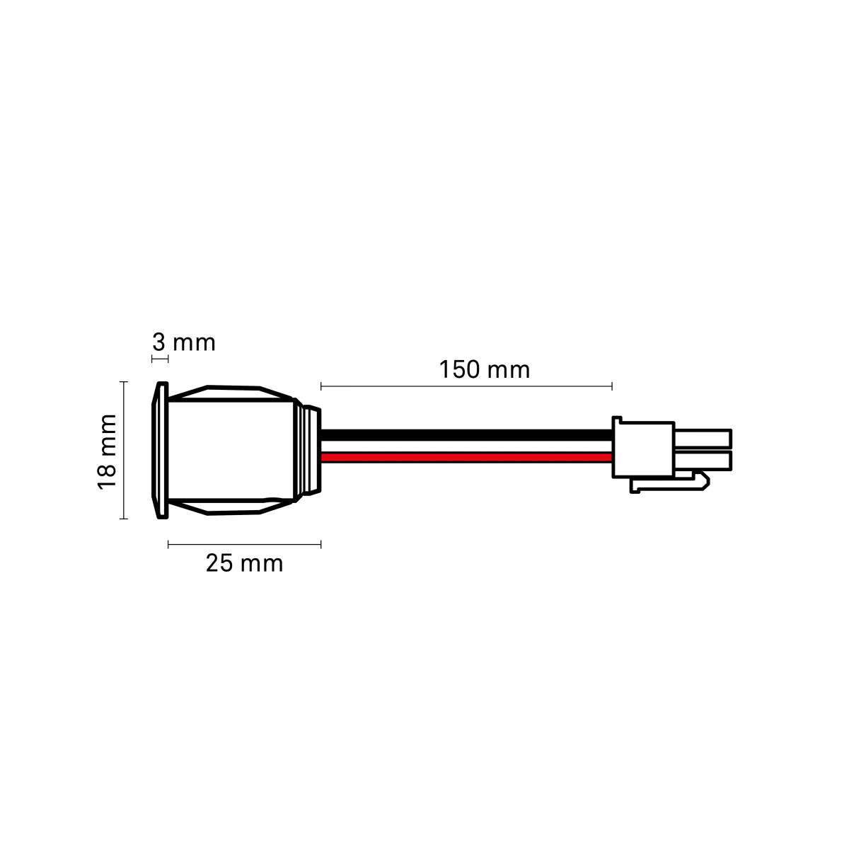 Highline spot aluminium