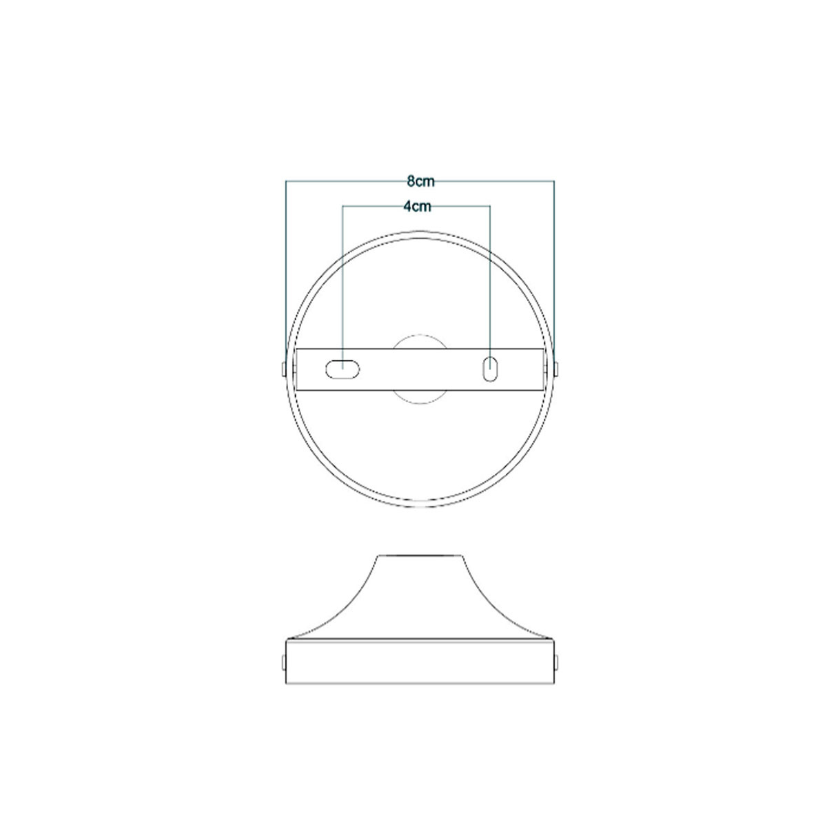 Kilkee med ledning polerad m�ssing vit sk�rm