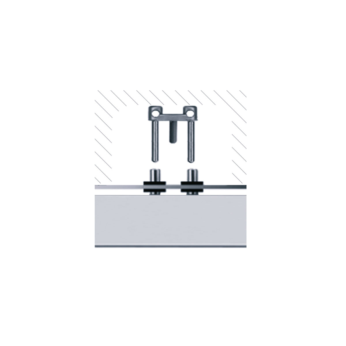 LightLight takskena 2m inf�lld anslutning vit