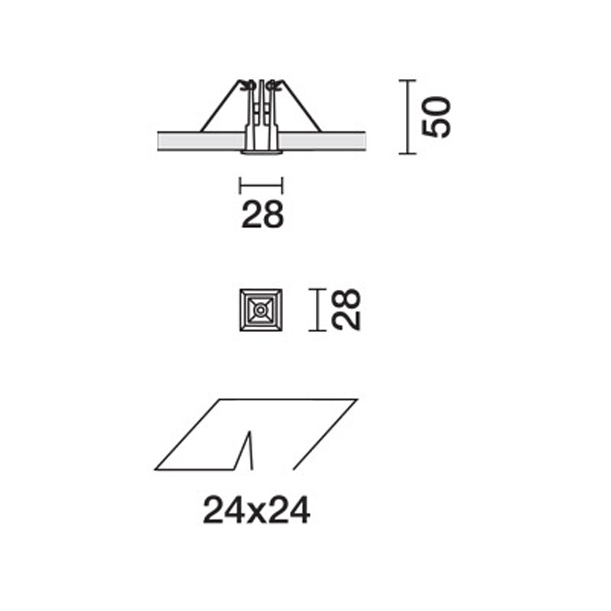 Laser Blade XS svart/vit 2W