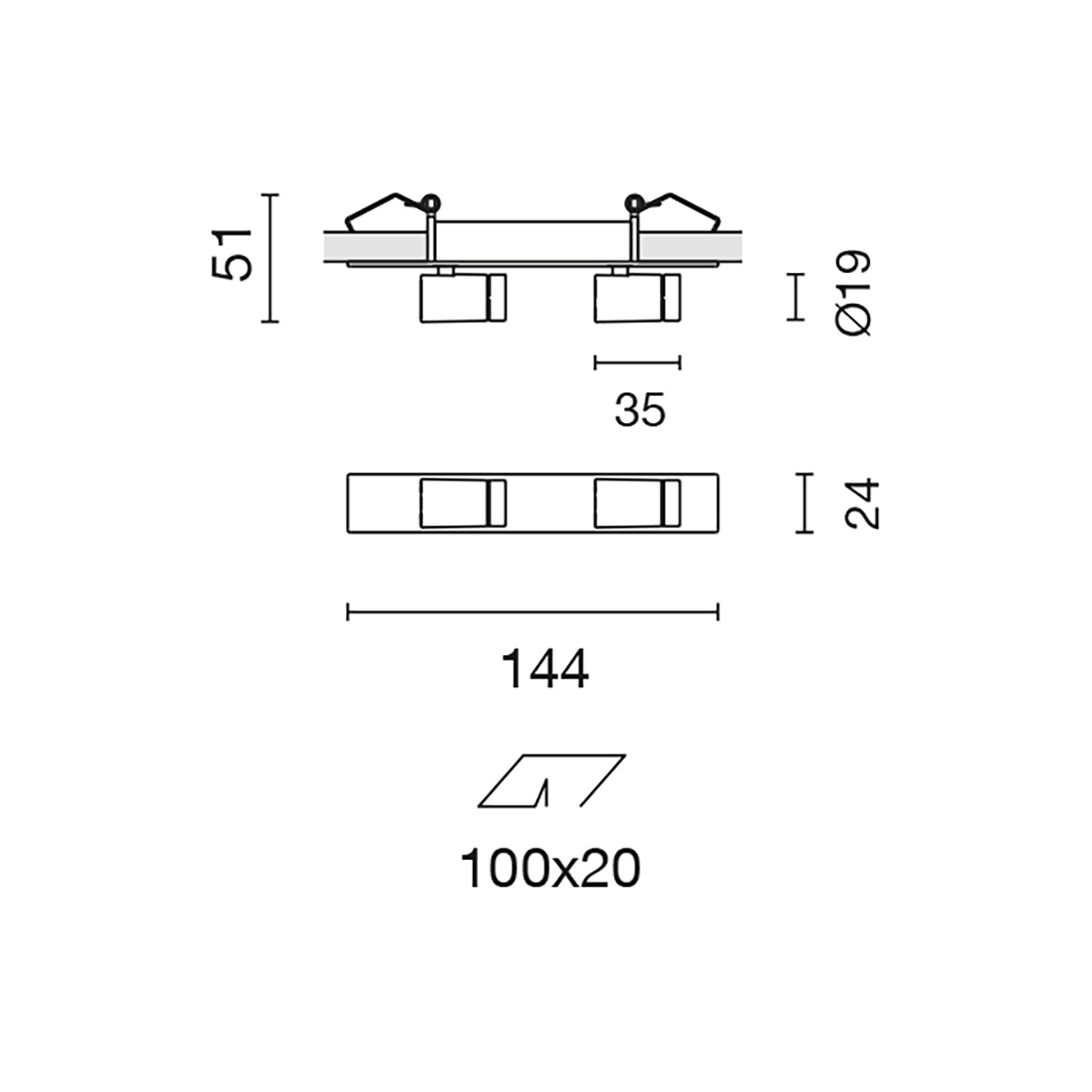 Palco 19 inf�lld 2x24gr vit