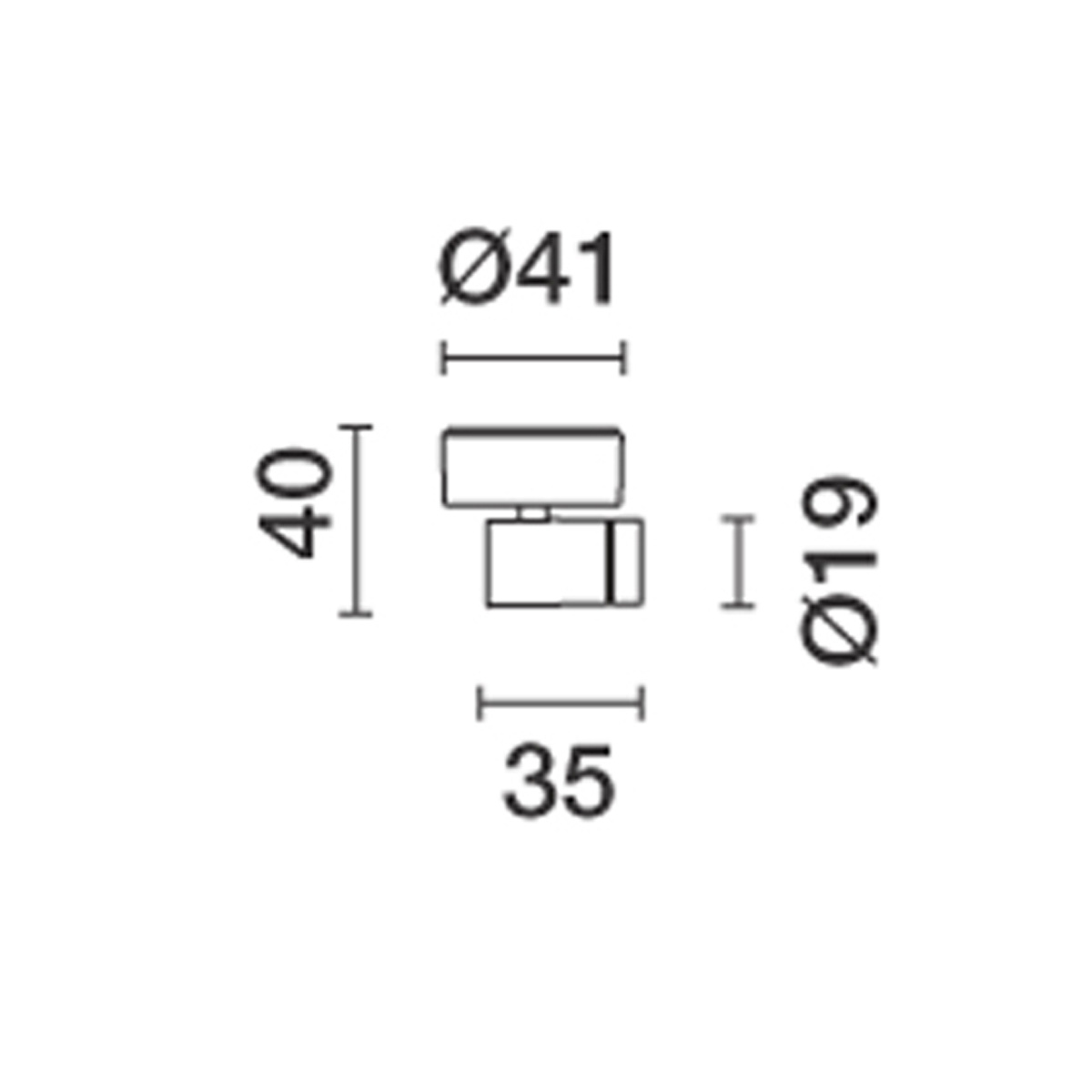 Palco 19 utanp�liggande 1x24gr vit