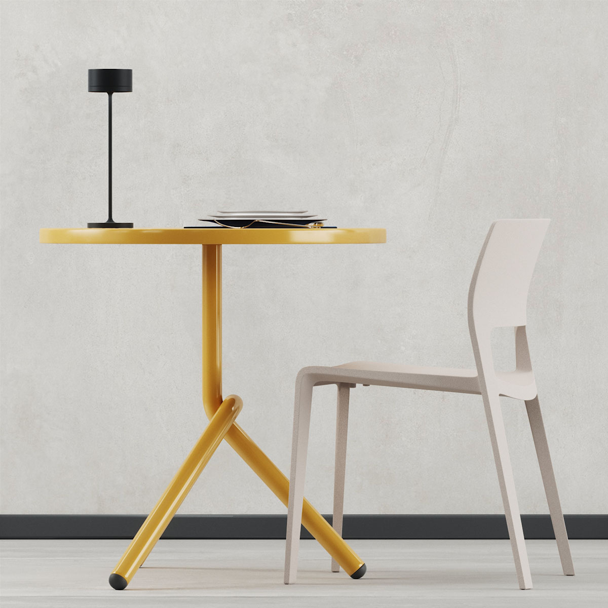 Whisper bord laddbar svart IP65