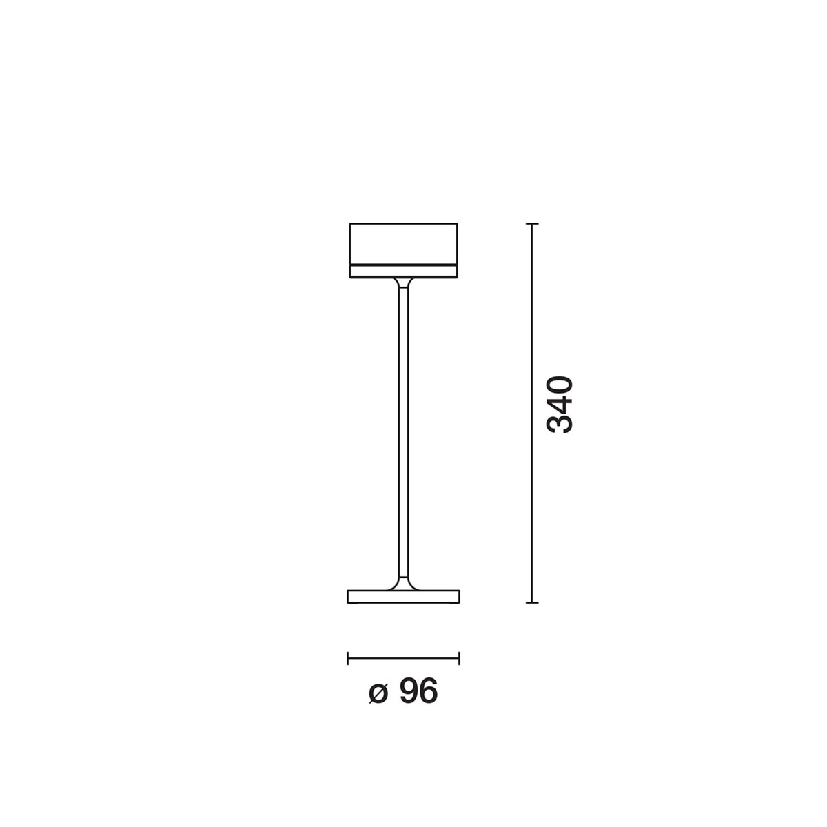 Whisper bord laddbar r�d vanity IP65