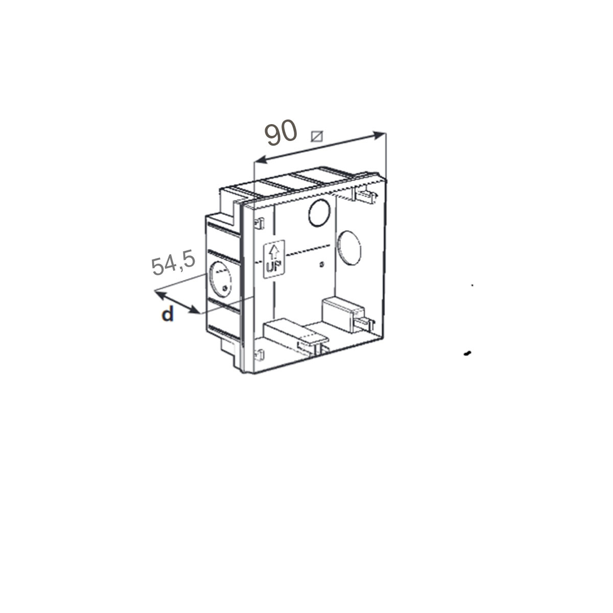 Walky 90S ingjutningsbox