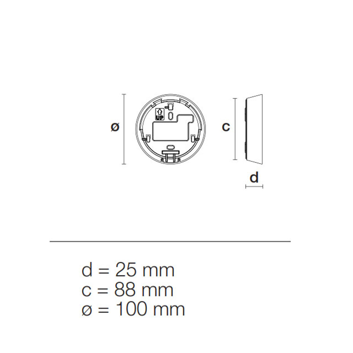 Walky 100R montagedosa utanp�liggande rostbrun