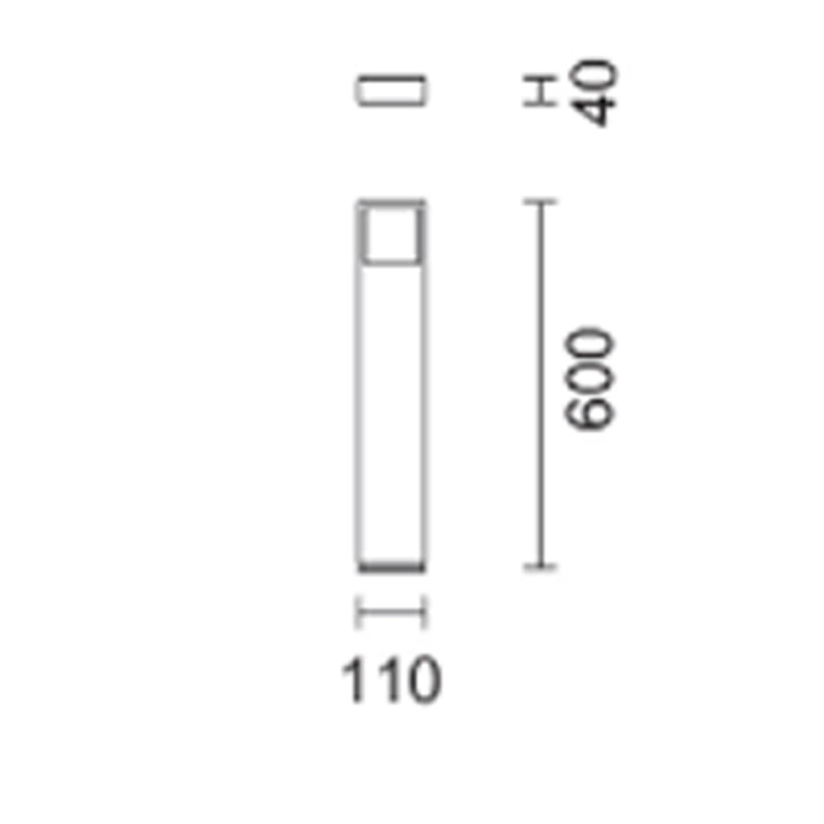 Walky 90S pollarstativ 600mm svart